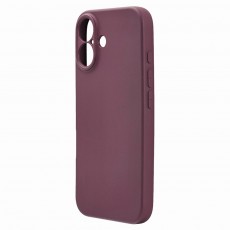 Husa spate pentru iPhone 16 Silicon Line - Grena