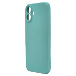 Husa spate pentru iPhone 16 Silicon Line - Turcoaz