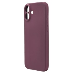 Husa spate pentru iPhone 16 Plus Silicon Line - Grena