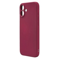 Husa spate pentru iPhone 16 Plus Silicon Line - Visiniu