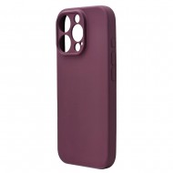 Husa spate pentru iPhone 16 Pro Max Silicon Line - Grena