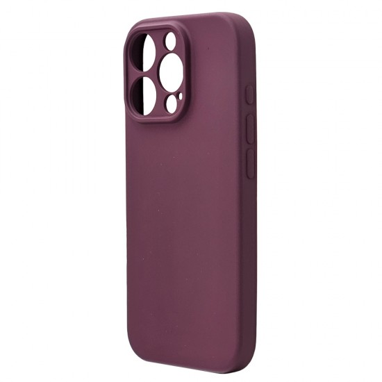 Husa spate pentru iPhone 16 Pro Max Silicon Line - Grena