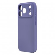 Husa spate pentru iPhone 17 Pro Max Silicon Line - Mov deschis