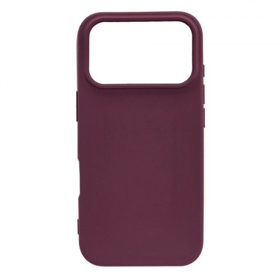 Husa spate pentru iPhone 17 Pro Max Silicon Line - Grena