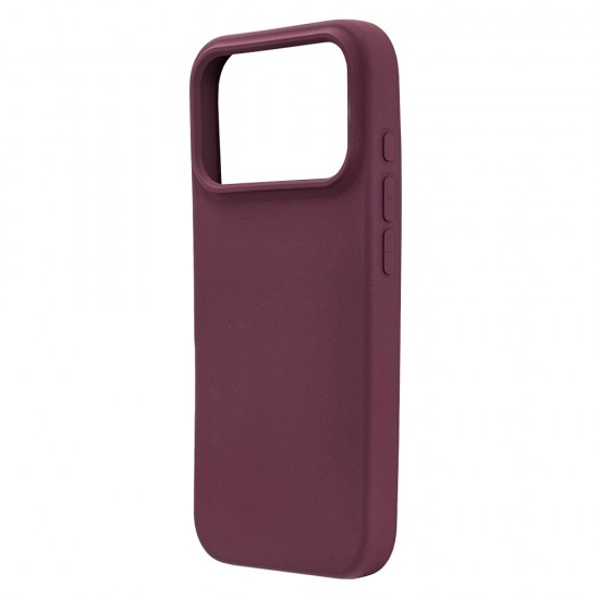 Husa spate pentru iPhone 17 Pro Max Silicon Line - Grena