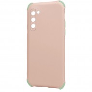 Husa spate pentru Samsung Galaxy S21 - Air Soft Case Roz/Verde