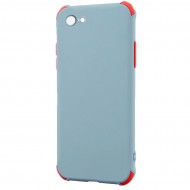 Husa spate pentru iPhone SE 2020 - Air Soft Case Gri/Rosu