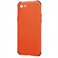 Husa spate pentru iPhone SE 2020 - Air Soft Case Portocaliu/Negru