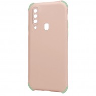 Husa spate pentru Samsung Galaxy A20s - Air Soft Case Roz/Verde