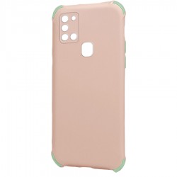 Husa spate pentru Samsung Galaxy A21s - Air Matte Case Roz/Verde