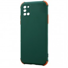 Husa spate pentru Samsung Galaxy A31 - Air Soft Case Verde/Portocaliu