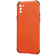 Husa spate pentru Samsung Galaxy A41 - Air Soft Case Portocaliu/Negru
