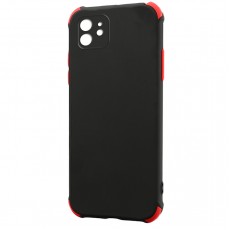 Husa spate pentru iPhone 12 Mini - Air Soft Case Negru/Rosu