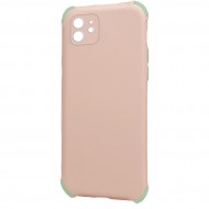 Husa spate pentru iPhone 11 - Air Soft Case Roz/Verde
