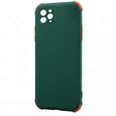 Husa spate pentru iPhone 12 Pro Max - Air Soft Case Verde/Portocaliu
