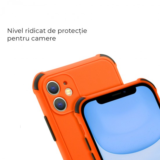 Husa spate pentru iPhone 12 Mini - Air Soft Case Bleu/Negru
