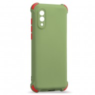 Husa spate pentru Samsung Galaxy A02 - Air Soft Case Verde/Rosu