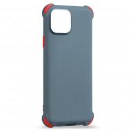 Husa spate pentru iPhone 12 - Air Matte Case Gri/Rosu