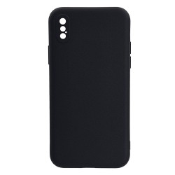 Husa spate pentru iPhone X B-Silicon case - Negru