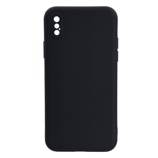 Husa spate pentru iPhone X B-Silicon case - Negru