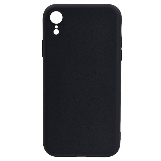 Husa spate pentru iPhone XR B-Silicon case - Negru