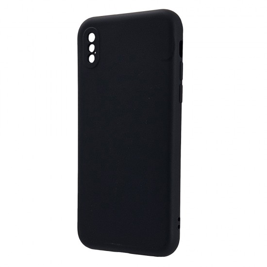 Husa spate pentru iPhone X B-Silicon case - Negru