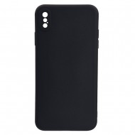 Husa spate pentru iPhone XS Max B-Silicon case - Negru