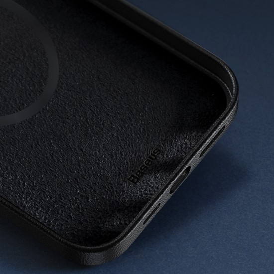 Husa spate pentru Apple iPhone 12 - Baseus Magnetic Leather Case