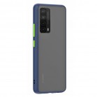 Husa spate pentru Huawei P Smart 2021 - Button Case Albastru / Verde