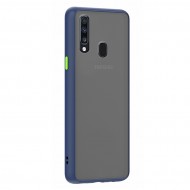 Husa spate pentru Samsung Galaxy A20s - Button Case Albastru / Verde