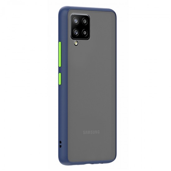 Husa spate pentru Samsung Galaxy M12 - Button Case Albastru / Verde