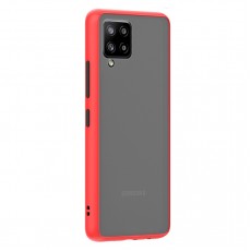 Husa spate pentru Samsung Galaxy M12 - Button Case Rosu / Negru