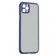 Husa spate pentru iPhone 13 Pro Max - Button Case Albastru / Verde