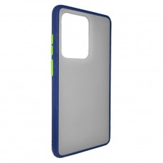 Husa spate pentru Samsung Galaxy S20 Ultra - Button Case Albastru / Verde