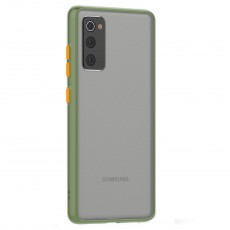 Husa spate pentru Samsung Galaxy S20 FE - Button Case Army / Portocaliu