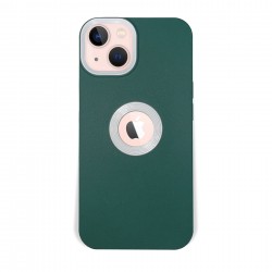 Husa spate pentru iPhone 13 - Circle Case Verde Crud & Alb