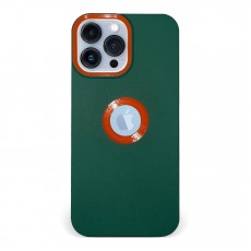 Husa spate pentru iPhone 13 Pro Max - Circle Case Verde Crud & Rosu