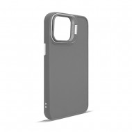 Husa spate pentru iPhone 15 Pro- Drop case Kickstand Gri