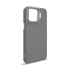 Husa spate pentru iPhone 15 Pro Max- Drop case Kickstand Gri
