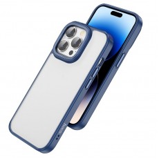 Husa spate pentru Apple iPhone 14 Pro Max - HOCO Frosted Case Albastru