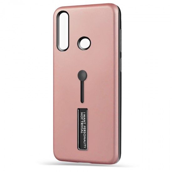 Husa spate pentru Huawei P40 Lite E - Hard Case Stand Rose