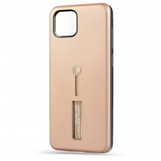 Husa spate pentru iPhone 12 - Hard Case Stand Gold