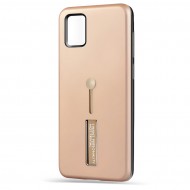 Husa spate pentru Samsung A31 - Hard Case Stand Gold
