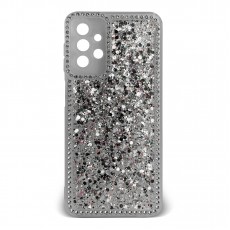Husa spate pentru Samsung Galaxy A13- Hermosa Case Transparenta cu sclipici si cristale