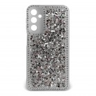 Husa spate pentru Samsung Galaxy A24 - Hermosa Case Transparent cu sclipici si cristale