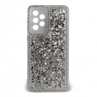 Husa spate pentru Samsung Galaxy A33 5G- Hermosa Case Transparenta cu sclipici si cristale