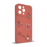 Husa spate pentru IPhone 15 Pro Max- Hug case Roz