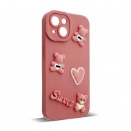 Husa spate pentru IPhone 13- Hug case Roz