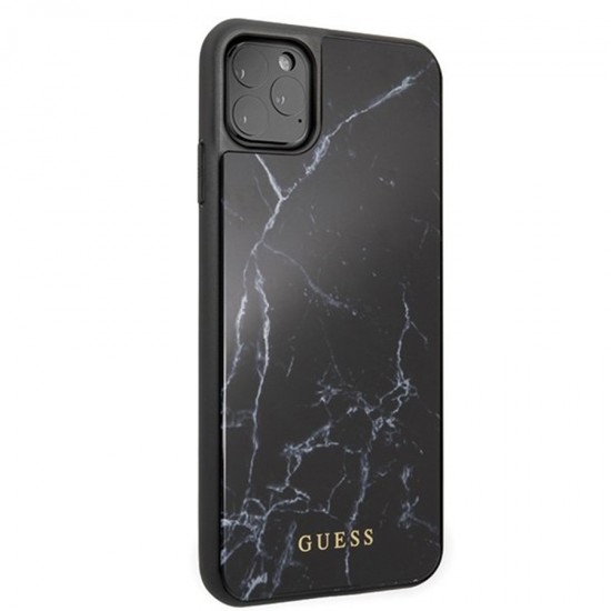 Husa spate pentru iPhone 11 Pro Max - Marble Guess Negru