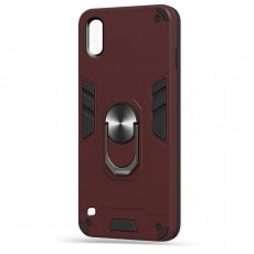 Husa spate pentru Samsung Galaxy A10 - Hybrid Case Stand Visiniu